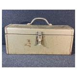 Metal Tool Box With Hand Tools