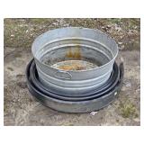 Galvanized Bucket with Garden Edging