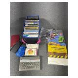 Assorted CDï¿½s, Plastic tablecloth, Word Master