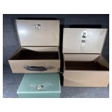 Lock Boxes (3) only 1 has a key