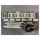 Lead Diving Weights In A Plastic Bucket