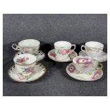 Tea Cups & Saucers Floral Patterns-5