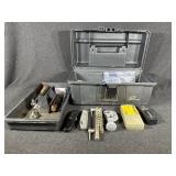 Plastic Tool Box With Hand Tools & More