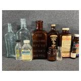 Vintage Medicine Glass Bottles (11)
