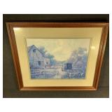 Amish Life Framed Rural Americana Art