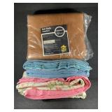 Brown Polyester Full Sized Blanket, White and