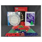 Lighted Tree, Paper Doilies,Plastic Placemats-4