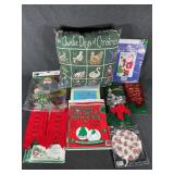 Christmas Decor, Money Holders,Doilies, Ribbons