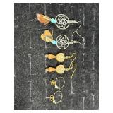 Hoops W/Pearl 14K .7G, Dreamcatcher Earrings