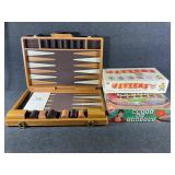 Wood Framed Backgammon Set in a Attachï¿½ Case,