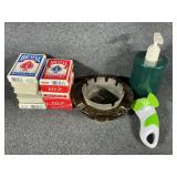 Decks of Playing Cards, Handheld Fan, Ashtrays