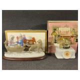 Avon French Telephone Set, Porcelain Figurine