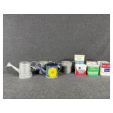 Miniature Galvanized Metal Watering Cans & Spices