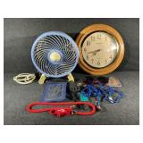 Vintage Ingraham Quartz Analog Wall Clock, Small