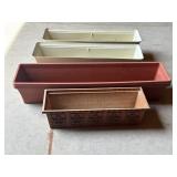 Plastic Rectangular Planter Boxes-5