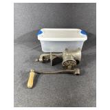 Cast Iron Hand Crank Meat Grinder