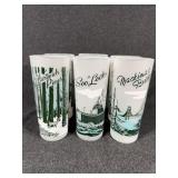 Michigan Souvenir Frosted Bar Glasses