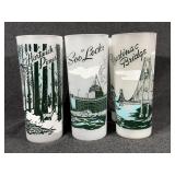 Michigan Souvenir Frosted Bar Glasses