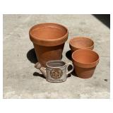 Unglazed Terracotta Clay Pots,Ceramic Watering Can