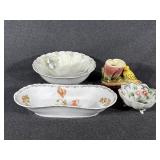 Ucagco Planter, Porcelain Serving Dishes
