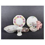 Porcelain Floral Serving Bowl, Floral Plates,Vase