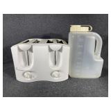 Rubbermaid 1gal Beverage Pitcher, 4 Slice Toaster