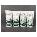 Frosted Michigan Souvenir Glasses-8