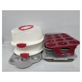 Cake Containers, Muffin Pan, Sheet Pan