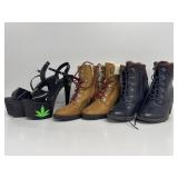 Ladies heeled boots size 9 and 8 M
