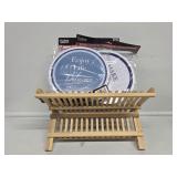 Wooden Drying Rack, Burner Cover Sets(3)