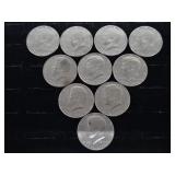 1976 Bicentennial D Kennedy Half Dollars(10)