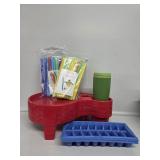 Milkshake Straws, Ice Cube Trays(2), Party Pals