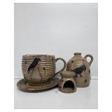 Honey and Me Crow Honeybee Large Mug and Plate,