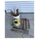 Minnow Bucket, Ice Fishing Flag Tip ups