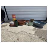 Planter Containers, Plastic, Pottery