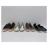 Womenï¿½s Slip on Shoes Blue and Black 4PR