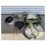 Bird Decoration, Spade, Loppers, Planting Bags-10