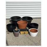 Plastic Planters, Flower/Lady Bug Planter