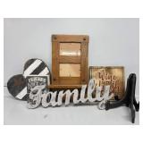 Wooden American Heart, Wooden Wine Signs, Wooden