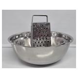 Metal Mixing Bowls(3), Metal Grater