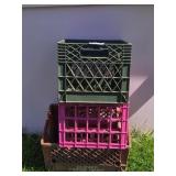 3 Plastics Crates