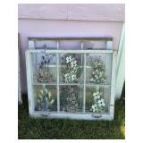 Glass Windows with Floral Painted Designs