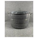 Black Enamel Large Pot