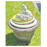 Flower Pots, Swan Flower Pot(has crack)