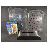 Acrylic Serving Trays, Magic Mesh, Dispenser