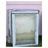 Glass Windows with Wooden Frames