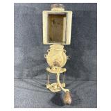 Cast Iron Base Tin Top Coffee Grinder