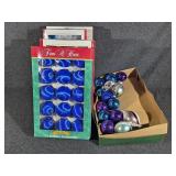 Blue Christmas Bulbs