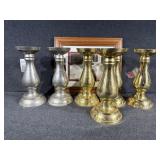 Solid Brass Pedestal Candle Holder (6), Frame