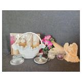 Metal Wall Plant Hanger, Angel Pot, Plastic W